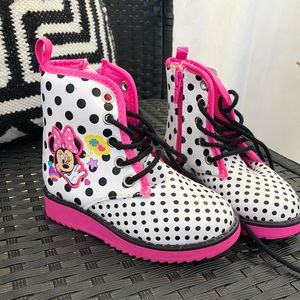 Minnie Toddler Girls Hi Top Boots